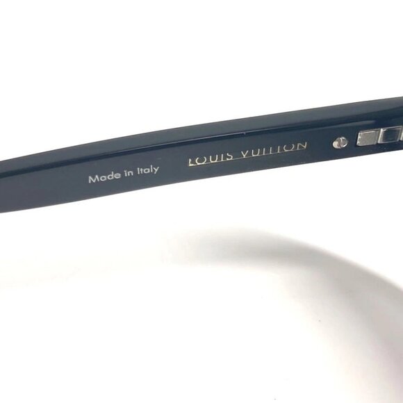 LOUIS VUITTON Z0698E Examination glasses eyewear sunglasses Plastic Black - Picture 9 of 16